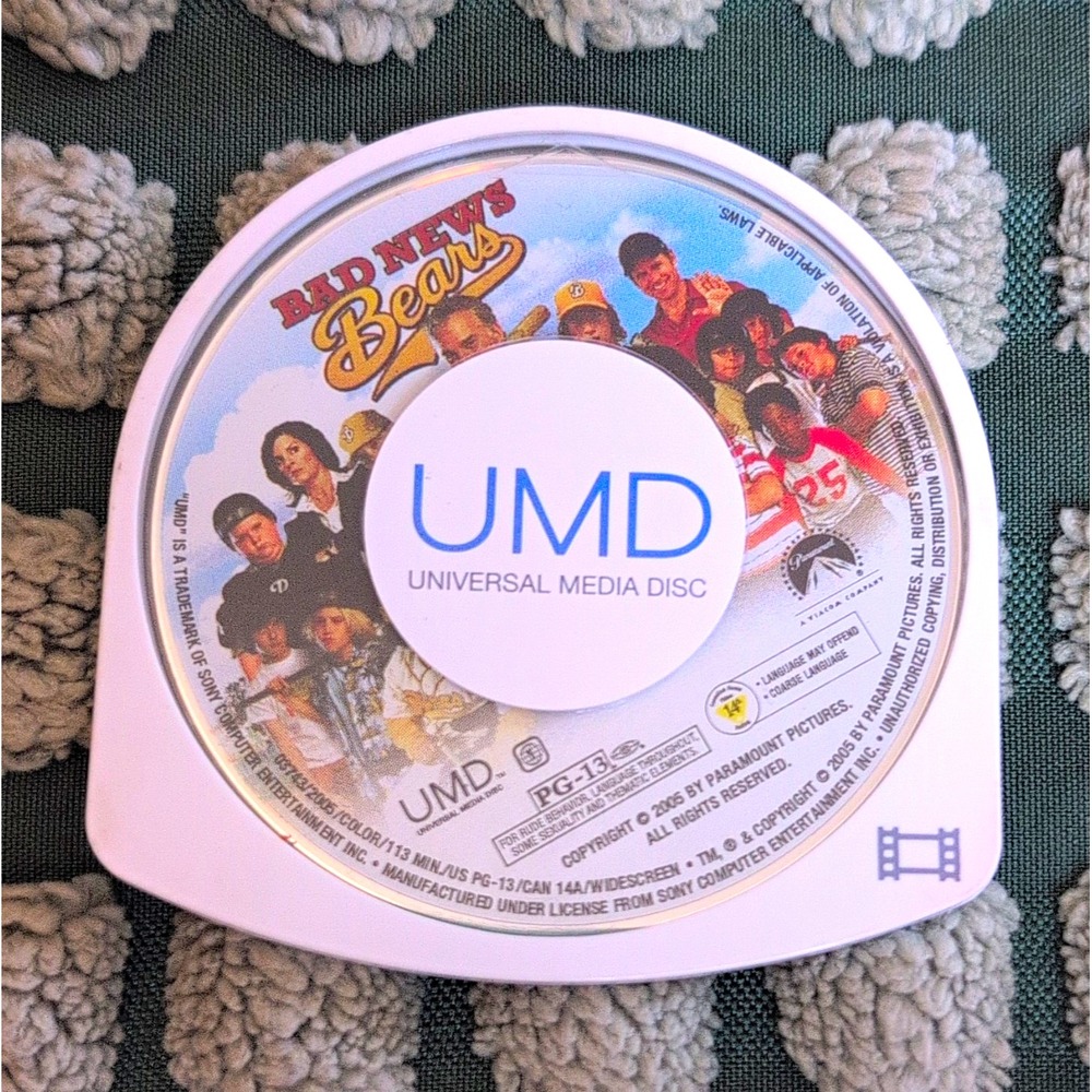 Bad News Bears UMD Movie for PSP (Region 1) PG-13 2005 Comedy Billy Bob Thornton